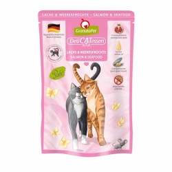 łosoś i owoce morza, kot 85g saszetka granatapet