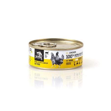 Karma mokra 3coty kurczak 01, 80g  przysmak smakołyk mokra karma dla kota zdrowie mięso kawałki dieta