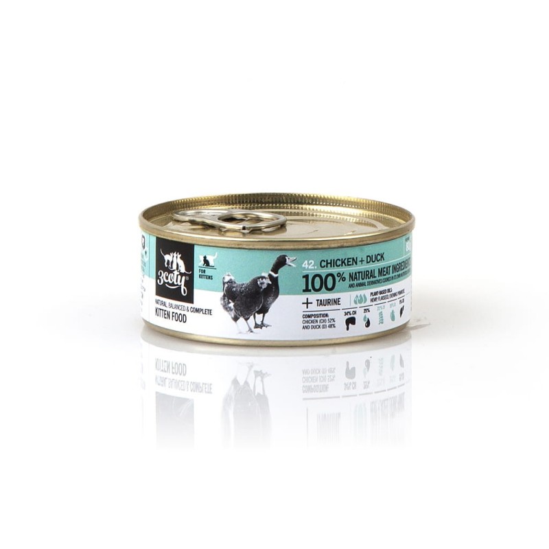 3coty kurczak + kaczka 42, 80g kocięta