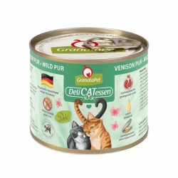 dziczyzna pur kot, 200g puszka DeliCatessen, granatapet