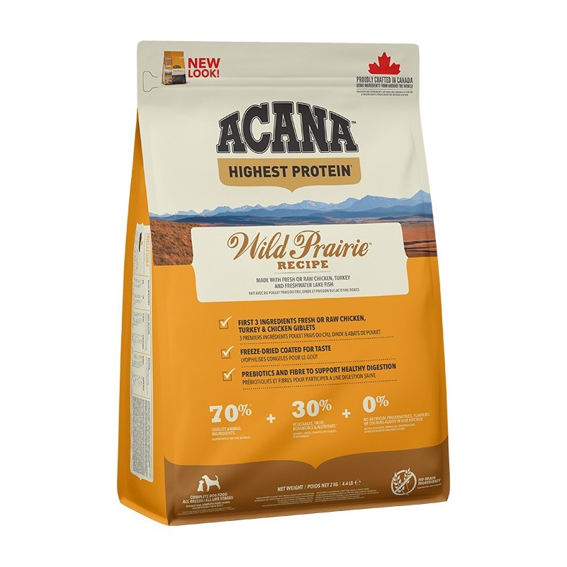 Acana wild prairie dog 2kg zwierzynkowo dieta trawienie sucha karma mięso składniki