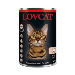 LOVCAT BEST PURE BEEF Wołowina Mokra karma dla kota 400G zwierzynkowo kot przysmak karma