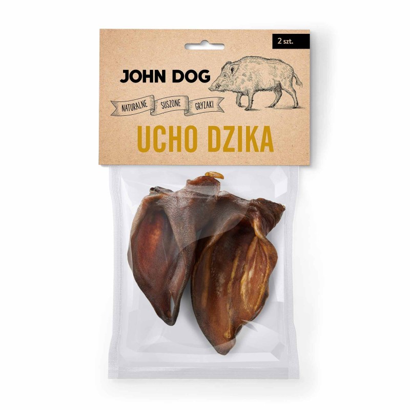 John Dog gryzaki naturalne all ucho z dzika Gryzak