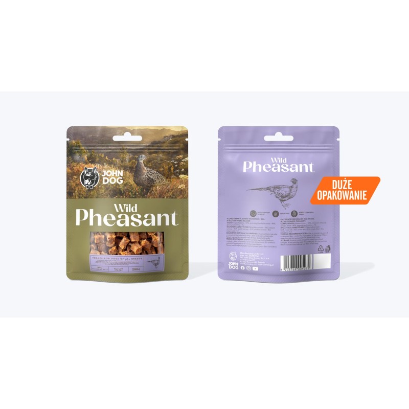 John Dog wild pheasant bażant 200g Przysmak treningowy