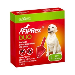 Fiprex DUO L krople na kleszcze dla psów 20-40 kg | zwierzynkowo.pl