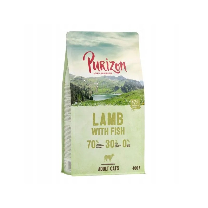 Purizon jagnięcina i ryba 400g sucha karma dla kota