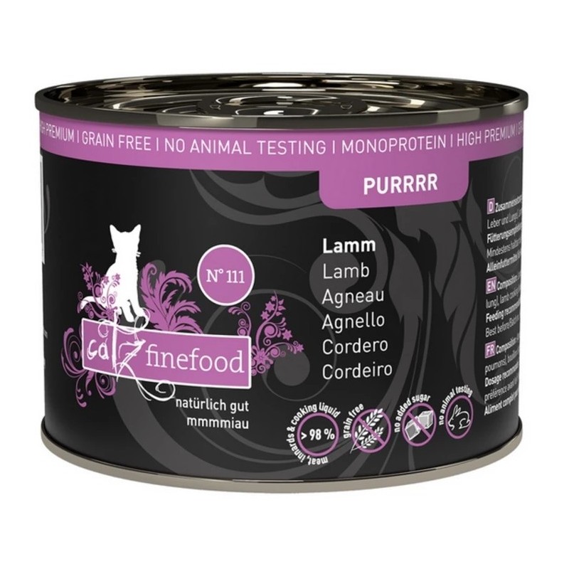 Catz Finefood Purrrr jagnięcina monobiałkowa 200g N111 mokra karma dla kota
