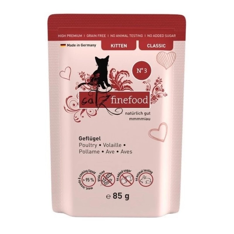 Catz Finefood kitten drób 85g N 03 mokra karma dla kociąt