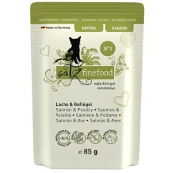 Catz Finefood kitten łosoś i drób 85g N 05 mokra karma dla kota