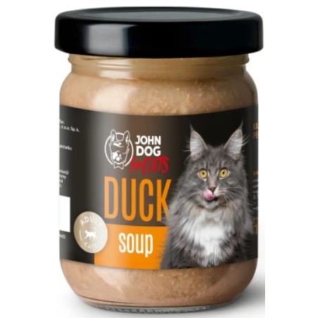John Dog for cats Kaczka Zupa 100g słoik	mokre dla kota