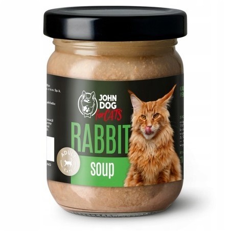John Dog for cats Królik Mus 100g słoik mokra karma