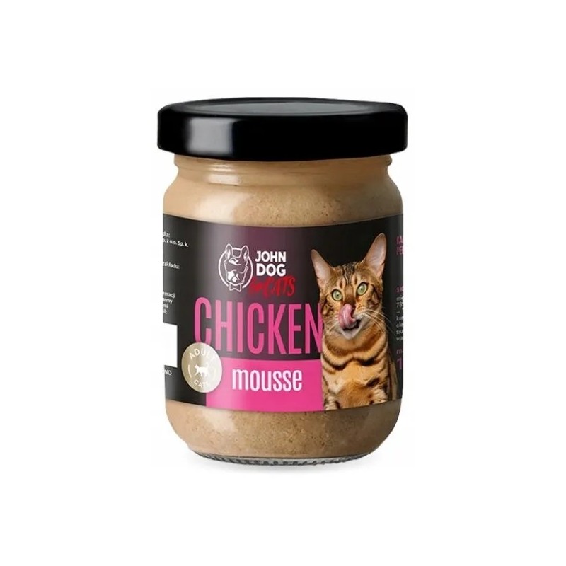 John Dog for cats Kurczak Mus 100g słoik mokra karma