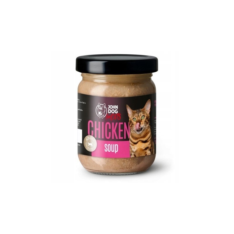 John Dog for cats Kurczak Zupa 100g słoik mokra karma
