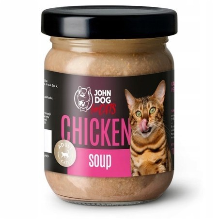 John Dog for cats Kurczak Zupa 100g słoik mokra karma