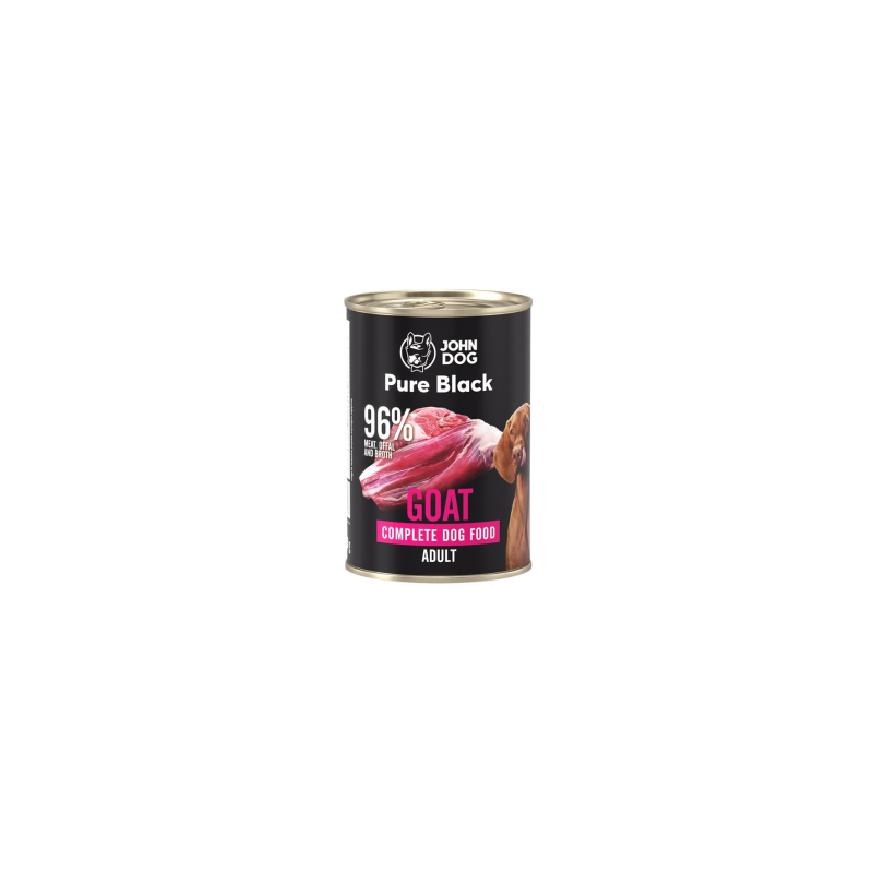 John Dog Pure Black Kozina 400g karma mokra dla psa