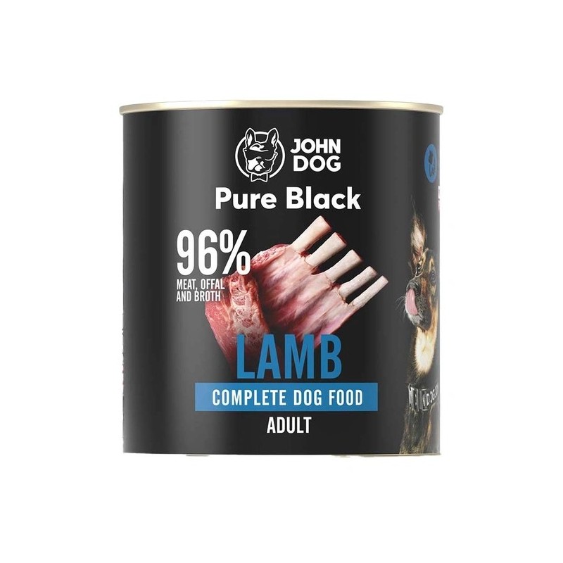 John Dog Pure Black Jagnięcina 800g karma mokra dla psa