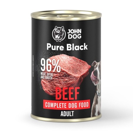 John Dog Pure Black Wołowina 400g karma mokra dla psa