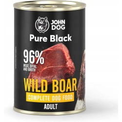 John Dog Pure Black Special Dzik 400g karma mokra dla psa