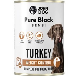 John Dog Pure Black Sensi Weight Control Indyk 400g karma mokra dla psa