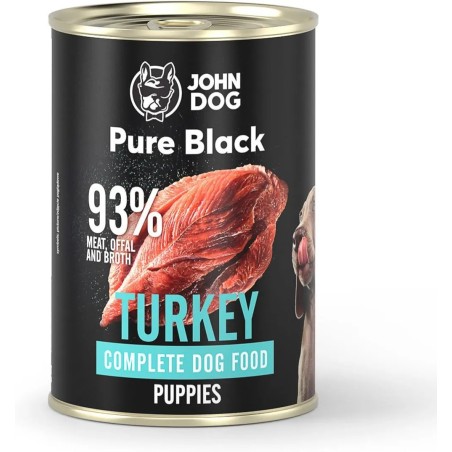 John Dog Pure Black Junior Indyk 400g mokra karma dla szczeniąt