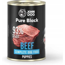 John Dog Pure Black Junior Wołowina 400g mokra karma dla szczeniąt