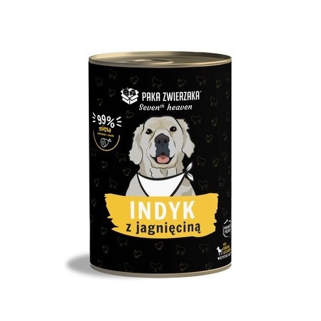 Paka Zwierzaka SH Indyk z Jagnięciną 400g mokra karma dla psa