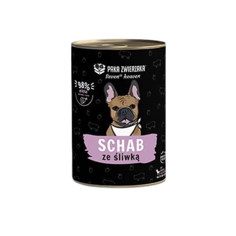 Paka Zwierzaka SH Schab ze Śliwką 400g mokra karma dla psa