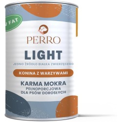 Perro Light Konina z Warzywami monobiałkowa 400g karma mokra dla psa