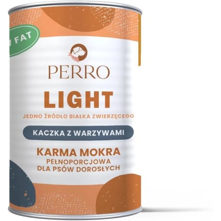 Perro Light Kaczka z Warzywami monobiałkowa 400g karma mokra dla psa