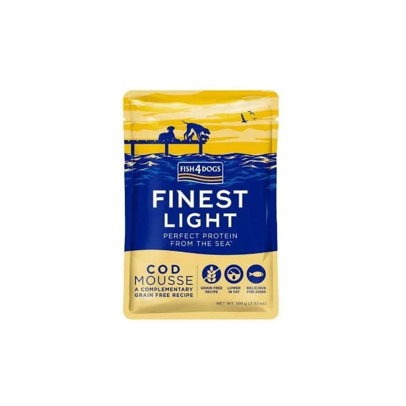 Fish4Dogs Sea Dorsz Light Mousse 100g Przysmak