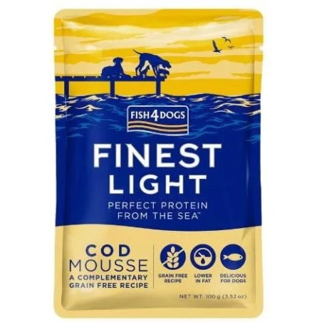 Fish4Dogs Sea Dorsz Light Mousse 100g Przysmak