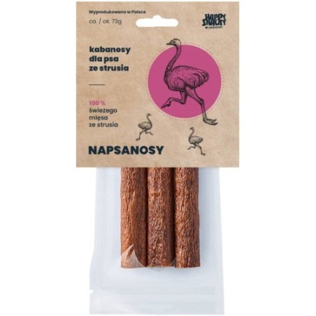 Napsanosy ze Strusia 3szt. przysmak dla psa