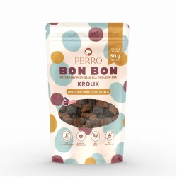 Perro BON BON Królik 80g – ochrona przed kleszczami Przysmaki z dodatkiem funkcyjnym 80g