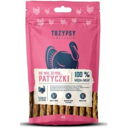 Trzypsy Deluxe Się Wie Że Psie Patyczki z Indyka 70g przysmak