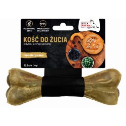Syta Micha kość do żucia dla psa hipoalergiczna 13,5cm z dynią jeżyną i spiruliną