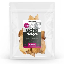 Uniszki Ucho Cielęce 5szt gryzak przysmak dla psa