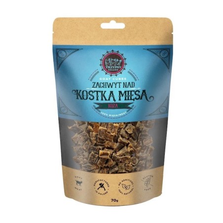 TRZYPSY Zachwyt Nad Kostką Mięsa Koza 70g - naturalne kosteczki treningowe