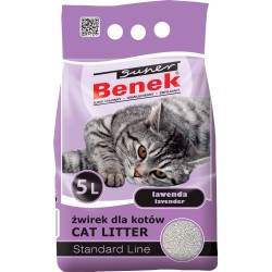 Super Benek Standard Lawenda 5L Żwirek bentonitowy dla kota