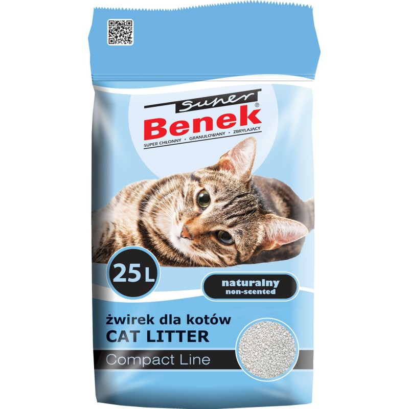 Super Benek Compact Line 25L żwirek bentonitowy dla kota