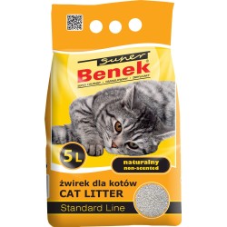 Super Benek Standard Naturalny 5L Żwirek bentonitowy dla kota